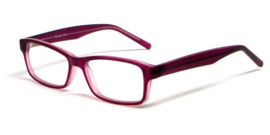 Profile View of Soho 1015 in Purple Designer Blue Light Blocking Reading Glasses 51mm 20 Powers