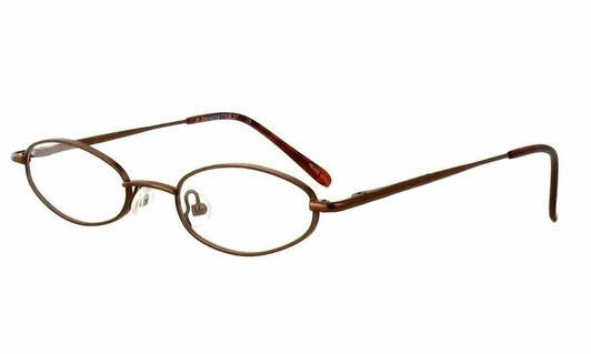Profile View of Calabria Trendsetter 17 Shiny Black Designer Blue Light Blocking Reading Glasses