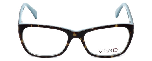 Front View of Calabria Trendsetter 17 Shiny Brown Designer Blue Light Blocking Reading Glasses