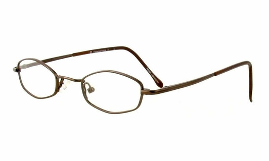 Profile View of Calabria Trendsetter 19 KIDS X-SMALL in Black Designer Blue Light Glasses 42 mm