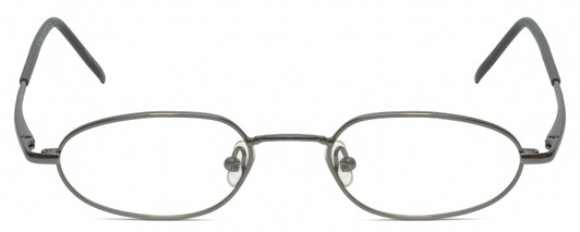 Front View of Calabria KIDS X-SMALL 43 mm Trendsetter 23 Shiny Brown Blue Light Filter Glasses