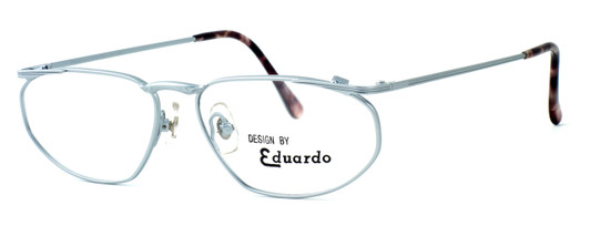 Profile View of Fashion Optical Blue Light Block Reading Glasses Venus Matte Silver 54mm N