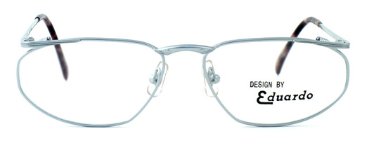 Front View of Calabria Viv 816 Designer Blue Light Block Reading Glasses Black Pearl 20 Powers