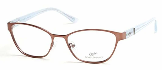 Profile View of Candie's Designer Blue Light Blocking Reading Glasses CA0119-047 in Bronze 53 mm