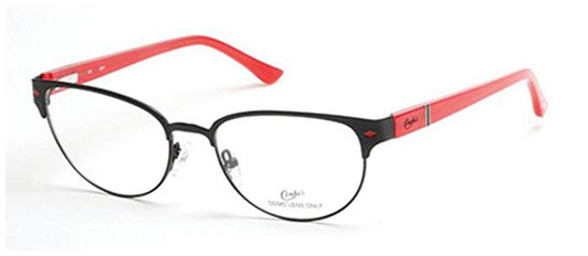 Profile View of Candie's Designer Blue Light Block Reading Glasses CA0120-001 Matte Black 52 mm