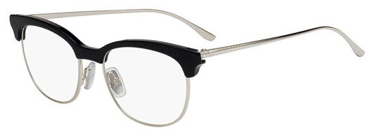 Profile View of Hugo Boss Designer Blue Light Blocking Reading Glasses BO0948-807 in Black 51mm