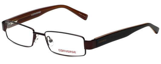 Profile View of Converse Designer Blue Light Block Reading Glasses Wait-For-Me-Brown Brown 49mm