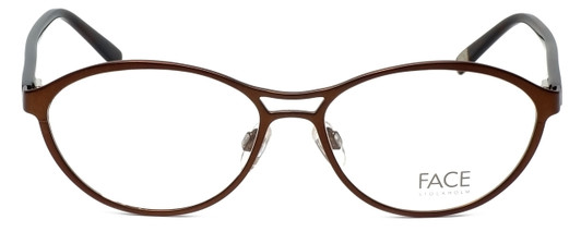 Front View of Cazal Designer Progressive Blue Light Glasses 4199-002 Cinnamon 53mm 4 Powers
