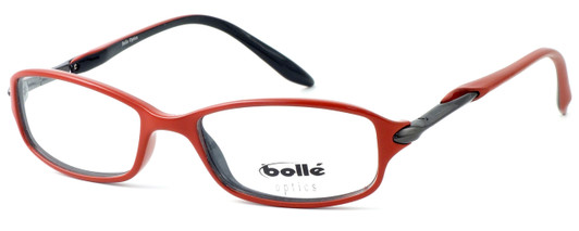Profile View of Bolle Progressive Lens Blue Light Reading Glasses Elysee Opaque Red 70217 50mm