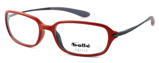 Bolle Neuilly Designer Progressive Len Blue Light Glasses Opaque Red w/ Dark Gun