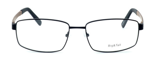 Calabria Progressive Lens Blue Light Reading Glasses Big&Tall 12 in Black-Brown