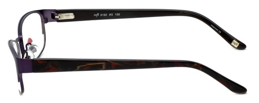 Silver Dollar Progressive Lens Blue Light Reading Glasses Café 3152 Violet 52mm