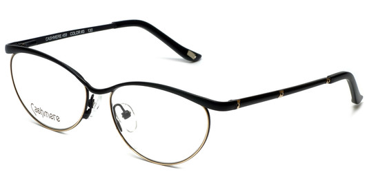 Profile View of Silver Dollar Designer Progressive Blue Light Glasses Cashmere 459 Caviar 52mm