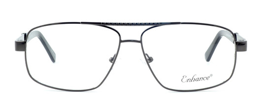 Front View of Enhance Optical Progressive Lens Blue Light Reading Glasses 3920 Dark-Gunmetal