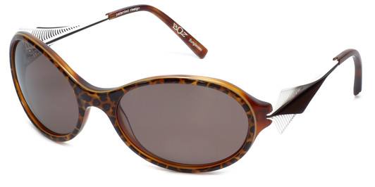 BOZ Designer Sunglasses New Day 9515 in Cheetah Print Frame & Brown Lens 60mm