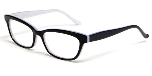Profile View of Calabria Viv 816 Designer Progressive Blue Light Glasses Black Pearl 4 Powers