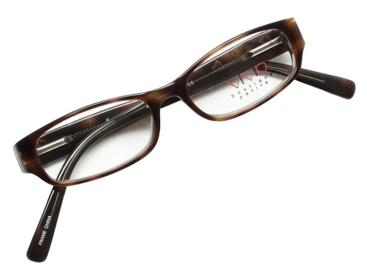 Calabria Viv Kids 6005 Progressive Lens Blue Light Reading Glasses Brown Green