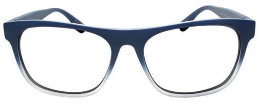 Front View of Converse H093 Designer Reading Eye Glasses in Matte Blue Navy Crystal Unisex Rectangle Full Rim Acetate 60 mm