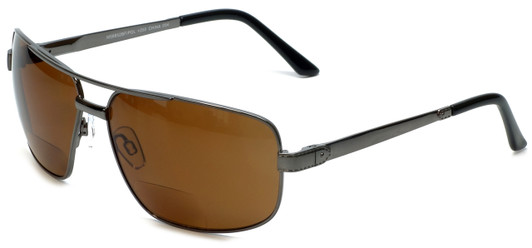 Gun-Metal with Amber Lens