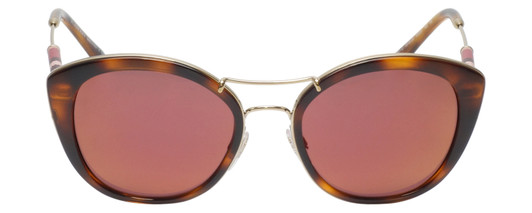 Front View of Burberry BE4251Q Ladies Cateye Sunglasses Tortoise Havana Brown w/Rose Pink 53mm