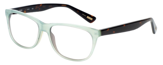 Profile View of XOXO X2332 Designer Reading Eye Glasses in Blue Crystal Tortoise Havana Unisex Retro Full Rim Acetate 55 mm