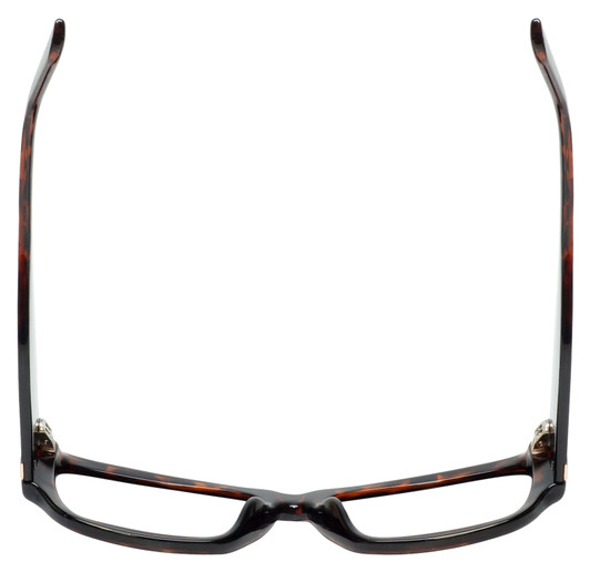 Top View of Guess GU7623 Designer Reading Eye Glasses in Havana Tortoise Ladies Cateye Full Rim Acetate 57 mm