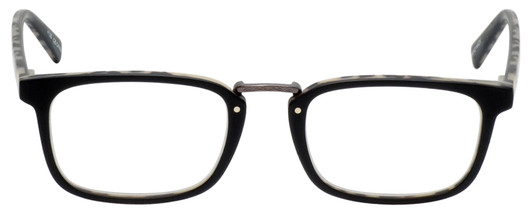 Front View of Eyebobs Mensch Designer Reading Glasses Black Marble Tortoise Havana Grey 52 mm