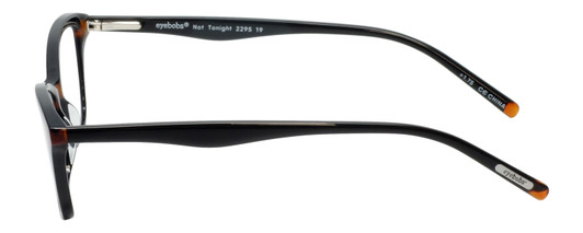 Side View of Eyebobs Not Tonight Women Cateye Reading Glasses Black Tortoise Havana Gold 51mm