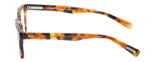 Side View of Eyebobs C See Through Reading Glasses Lt Tortoise Havana Brown Gold Crystal 52mm