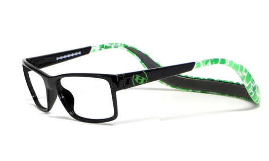 Hoven Eyewear MONIX in Black & Green Turtle :: Rx Single Vision