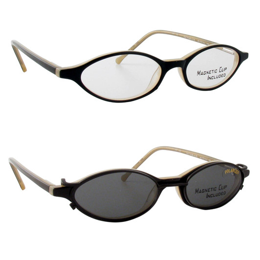 ClipOn 903 Polarized Reading Sunglasses Rx Single Vision