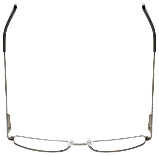 Top View of Enhance Mens BIG&TALL EN3858-GNS-63 mm Designer Reading Glasses Gun Metal Silver
