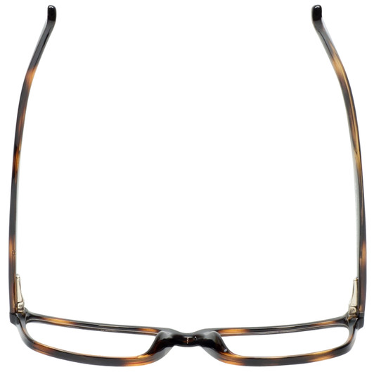 Top View of Enhance Mens BIG & TALL EN4038-TOR-60mm Designer Reading Glasses Tortoise Havana