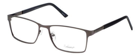 Profile View of Enhance EN4064 Designer Bi-Focal Prescription Rx Eyeglasses in Matte Tortoise Havana Brown Gold Mens Retro Full Rim Acetate 58 mm