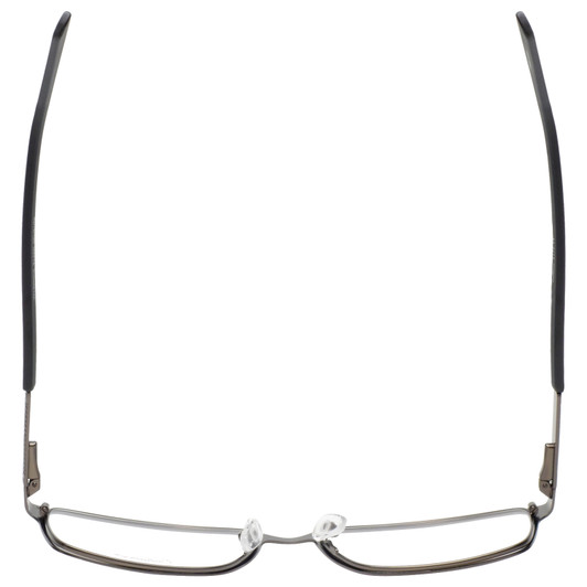 Top View of Enhance EN4064 Designer Progressive Lens Prescription Rx Eyeglasses in Matte Tortoise Havana Brown Gold Mens Retro Full Rim Acetate 58 mm