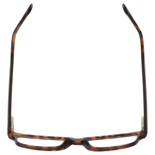 Top View of Enhance EN4075 Designer Bi-Focal Prescription Rx Eyeglasses in Matte Tortoise Havana Brown Gold Mens Classic Full Rim Acetate 60 mm