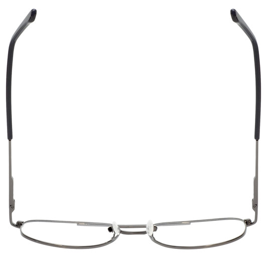 Top View of Jubilee Mens Aviator BIG & TALL J-5801 58 mm Designer Reading Glasses Gun Metal