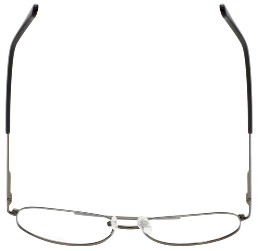 Top View of Jubilee Mens Aviator BIG & TALL J-5801 62 mm Designer Reading Glasses Gun Metal