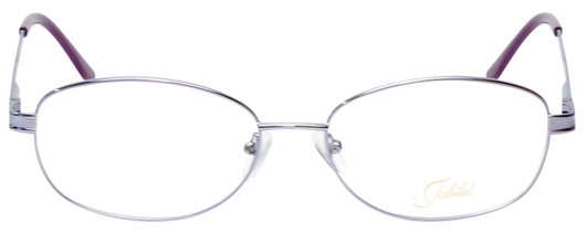 Front View of Jubilee Mens BIG&TALL J5877-PUR-59mm Metal Designer Reading Glasses Shiny Purple