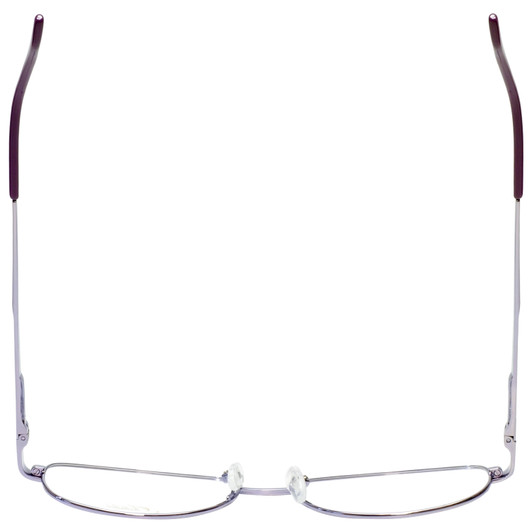 Top View of Jubilee Mens BIG&TALL J5877-PUR-59mm Metal Designer Reading Glasses Shiny Purple