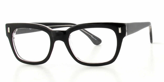 Calabria Soho 99 Black Crystal Designer Eyeglasses :: Custom Left & Right Lens Calabria Soho 99 Black Crystal Designer Eyeglasses :: Custom Left & Right Lens
