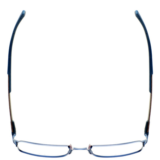 Top View of Ducks Unlimited Station Mens Full Rim Designer Reading Glasses Cobalt Blue 55 mm