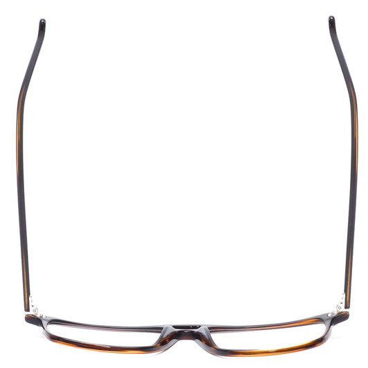 Top View of Santini Mavaldi Unisex Classic Full Rim Designer Reading Glasses in Brown 54 mm