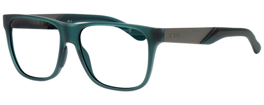 Profile View of Smith Optics LOWDOWN STEEL Designer Reading Eye Glasses in Matte Green Unisex Cateye Full Rim Acetate 56 mm