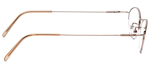 Side View of Joan Collins JC9553-BR Women Oval .5-Rimless Designer Reading Glasses Brown 45mm