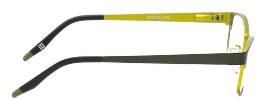 Side View of Marie Claire MC6239-JAD Classic Designer Reading Glasses Black Jade Green 49 mm