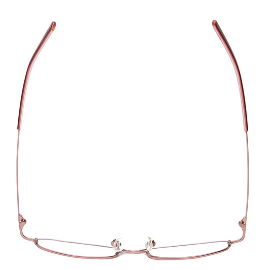 Top View of Valerie Spencer VS9111-BUR Oval Designer Reading Glasses Burgundy Red Pink 48 mm