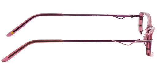 Side View of Valerie Spencer VS9122-LIL Cateye Designer Reading Glasses in Lilac Purple 49 mm