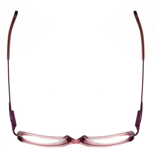 Top View of Valerie Spencer VS9122-LIL Cateye Designer Reading Glasses in Lilac Purple 49 mm