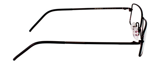 Side View of Porsche Design P8197-D-54 Designer Single Vision Prescription Rx Eyeglasses in Satin Purple Unisex Rectangle Full Rim Titanium 54 mm